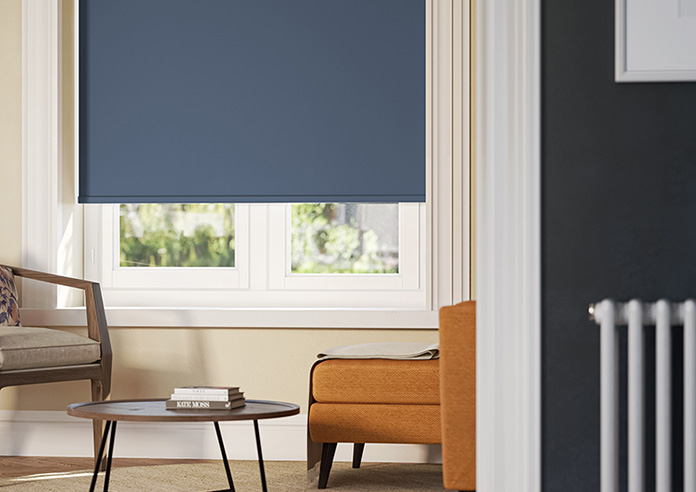 Trinity (Blackout), Prussian Blue - Roller Blind - Image 5
